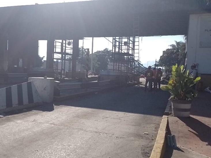 Inicia demolición de caseta de Fortín; no habrá cierres viales (+Video)