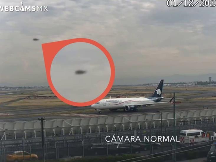 Captan extraño objeto sobre el Aeropuerto de la CDMX (+Video)