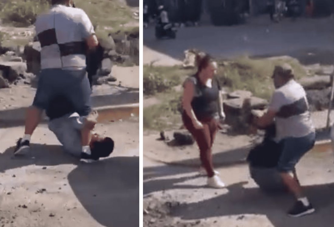 Captan a chofer de urbano y conductor de camioneta peleando en Veracruz | VIDEO