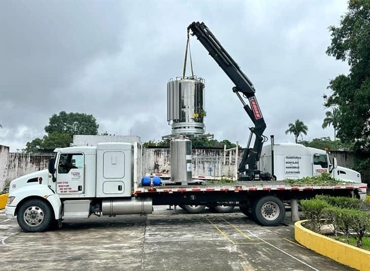 Instalan tanques de oxígeno en el Hospital IMSS Bienestar de Misantla 