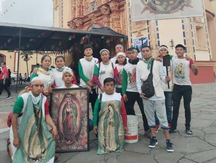 Desde Chiapas, acuden a pedir a la Virgen paz para su municipio