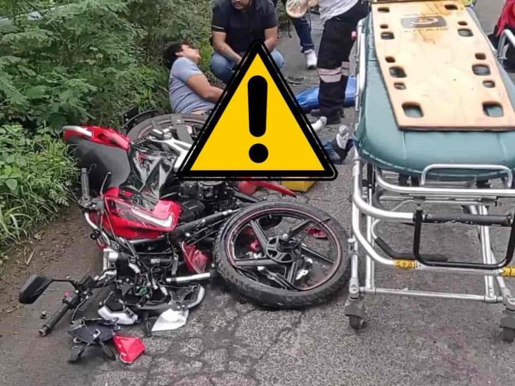 En Martínez de la Torre, aparatoso choque entre moto y camioneta