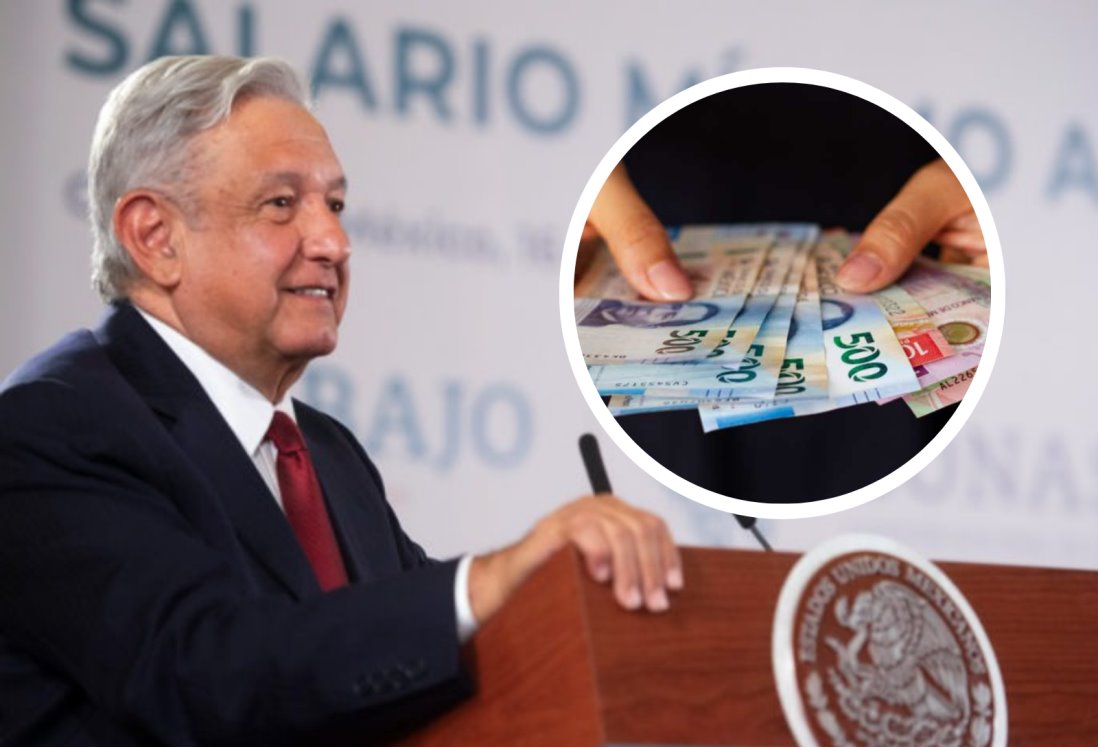 AMLO destaca como “histórico” aumento del 20% al salario mínimo para 2024