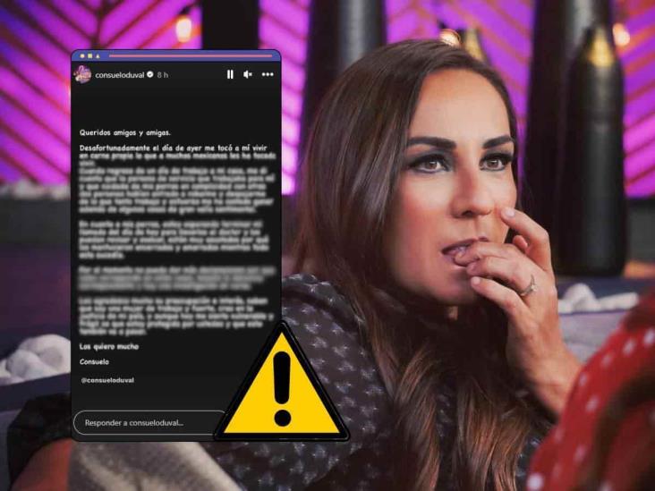 Consuelo Duval rompe el silencio tras robo en su domicilio; ¿no fue ‘la patrona’?