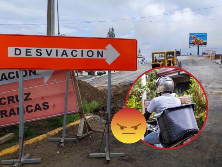 Tráfico en Xalapa provoca quejas de proveedores y repartidores