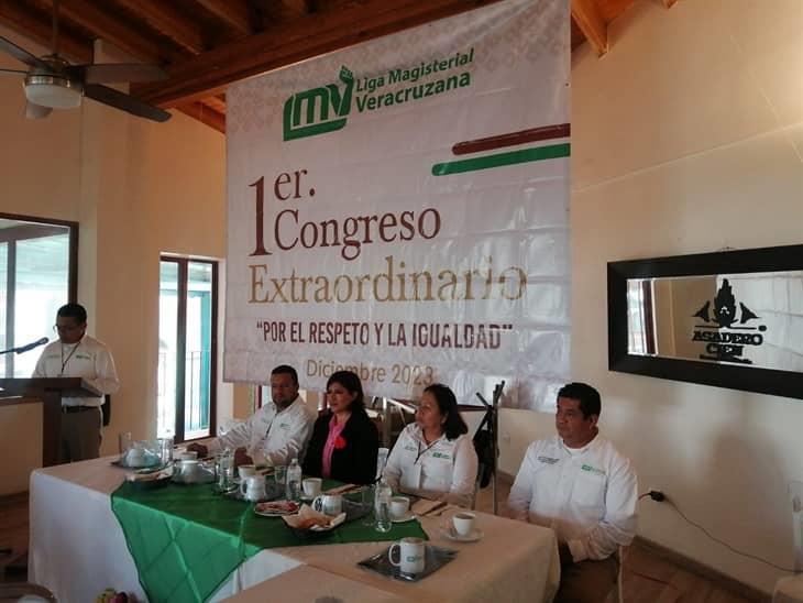 Liga Magisterial Veracruzana realiza el Primer Congreso Extraordinario en Xalapa