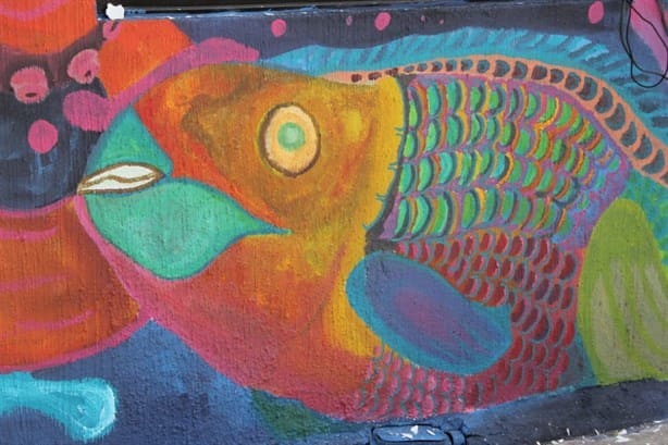 Con mural, plasman vivencias de pescadores de Veracruz
