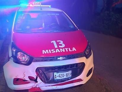 Taxista atropella a motociclista y se da a la fuga en Misantla