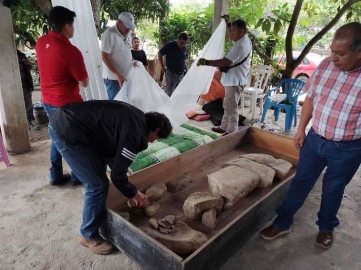 Segunda pieza de Joven de Amajac localizada en Álamo es enviada a Veracruz