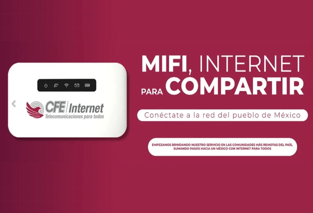 Cómo funciona MiFi, el internet móvil de CFE