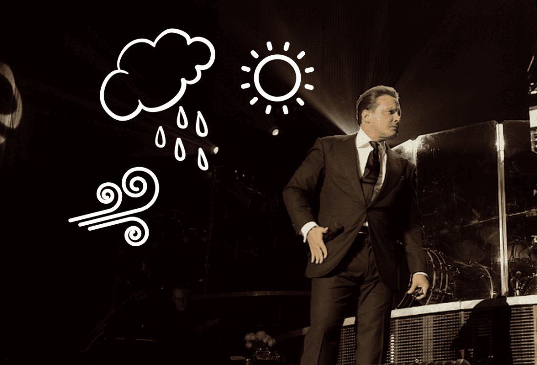 ¿Cómo estará el clima en Veracruz para el concierto de Luis Miguel?