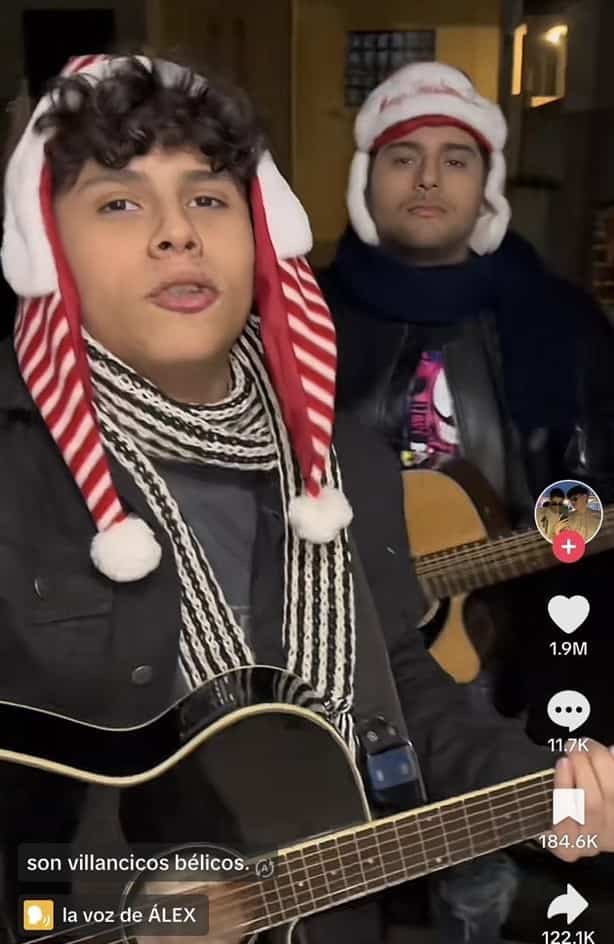 Cantan villancicos al estilo de corridos tumbados y se vuelven la sensación en TikTok (+Video)