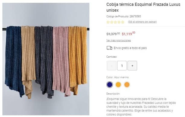 Liverpool pone en oferta estas cobijas térmicas; ¡ideales para el frío de Xalapa!