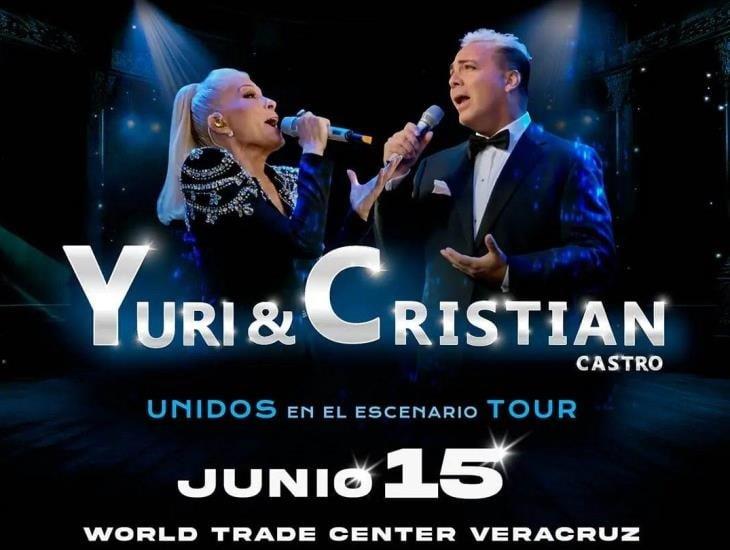 Yuri y Cristian Castro le cantarán a Veracruz y en esta semana puedes tener boletos