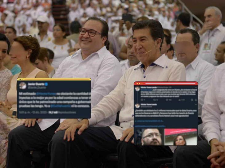 Javier Duarte y Héctor Yunes se pelean en redes sociales; ¿todo por Cuitláhuac?