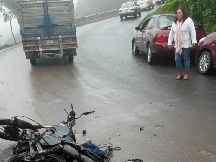 Accidente en la carretera Misantla-Xalapa moviliza a cuerpos de emergencia