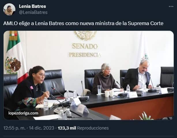 Lenia Batres es elegida por AMLO para ser ministra de la SCJN