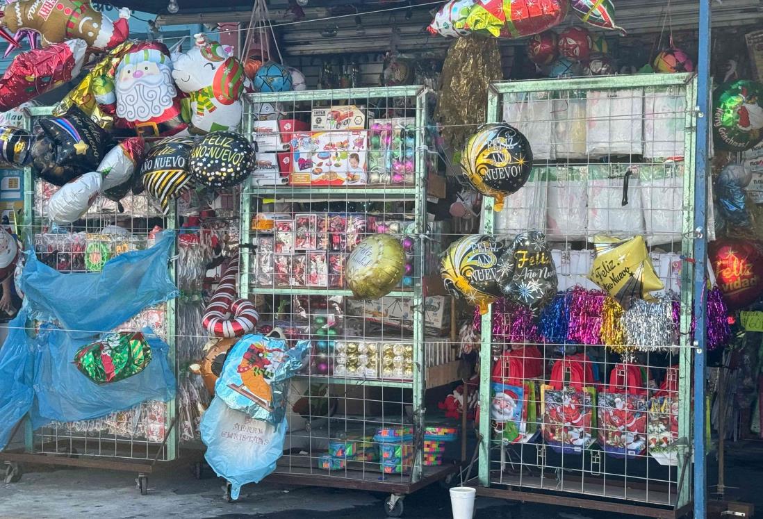 Baja la venta de artículos navideños en Veracruz; a comerciantes no les ha ido bien