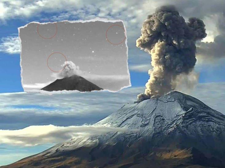 Extraños objetos sobrevuelan el volcán Popocatépetl; ¿satélites o algo más? (+Video)
