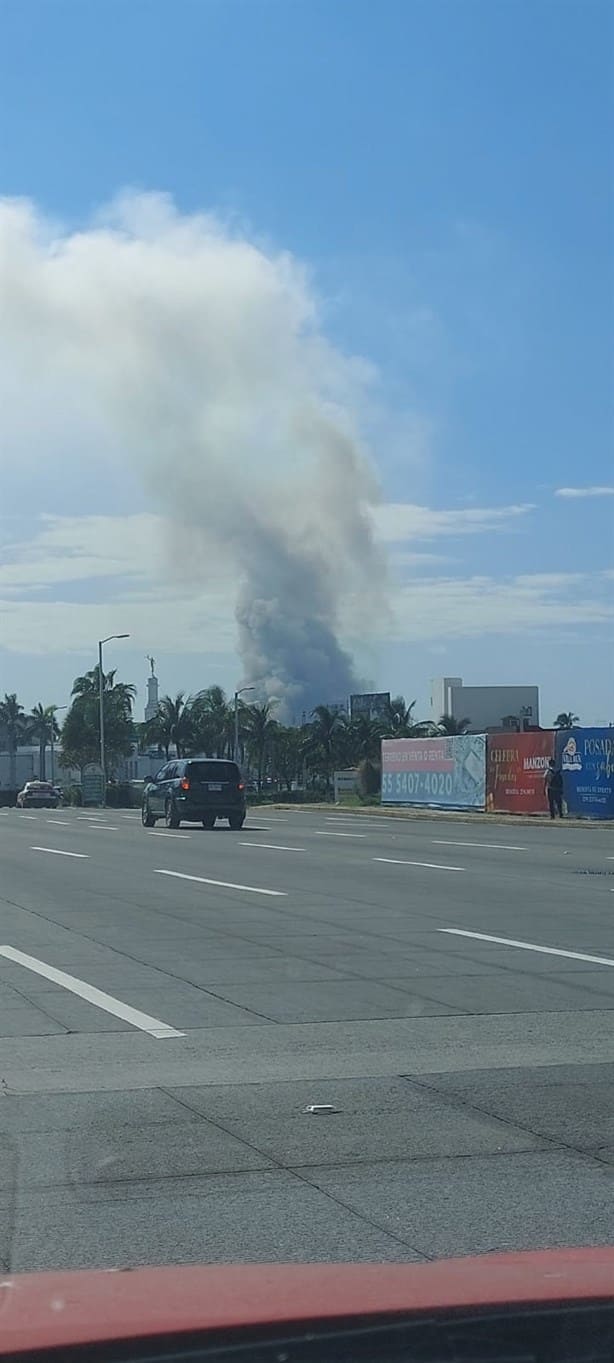 Incendio en predio de Boca del Río causa alarma en la población