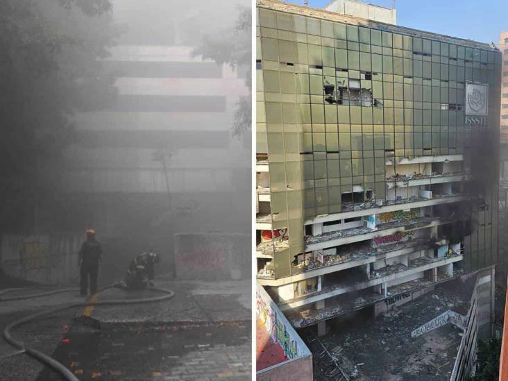 Se incendia edifico en Paseo de la Reforma; ¿era del ISSSTE?