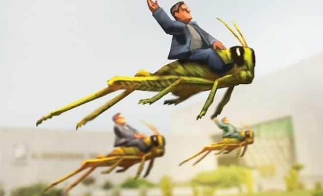 Metamorfosis de insectos saltarines; aparecen en las campañas políticas