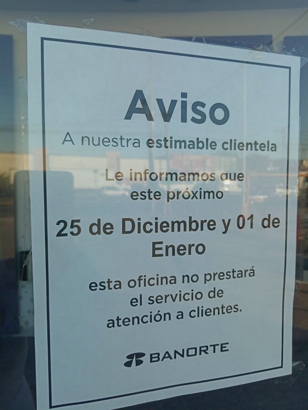 ¿Trabajarán bancos en Veracruz este 25 de diciembre? Esto sabemos