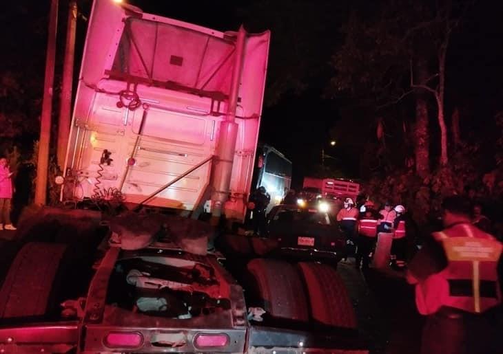 Accidente en la carretera Orizaba-Córdoba deja un lesionado de gravedad