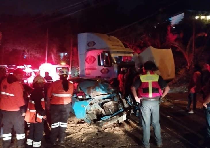 Accidente en la carretera Orizaba-Córdoba deja un lesionado de gravedad