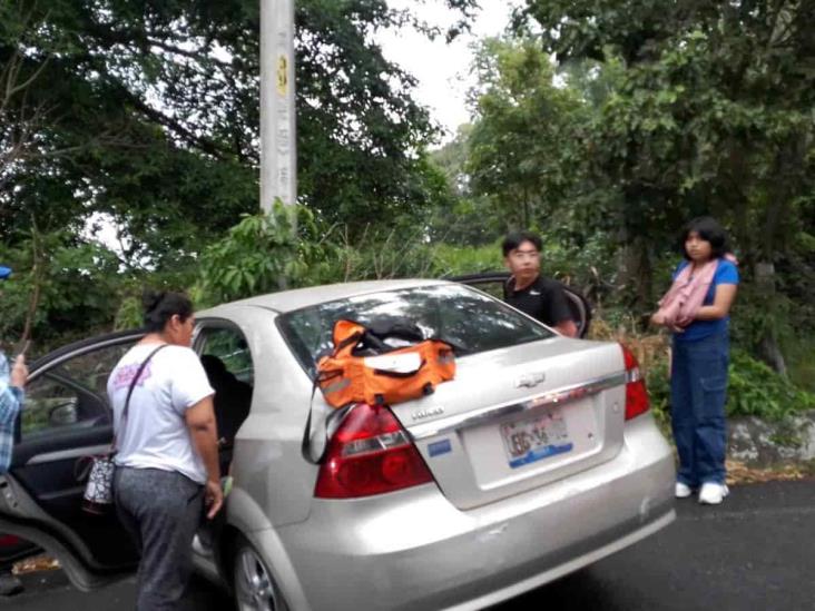 Accidente en carretera de Misantla deja 2 personas lesionadas