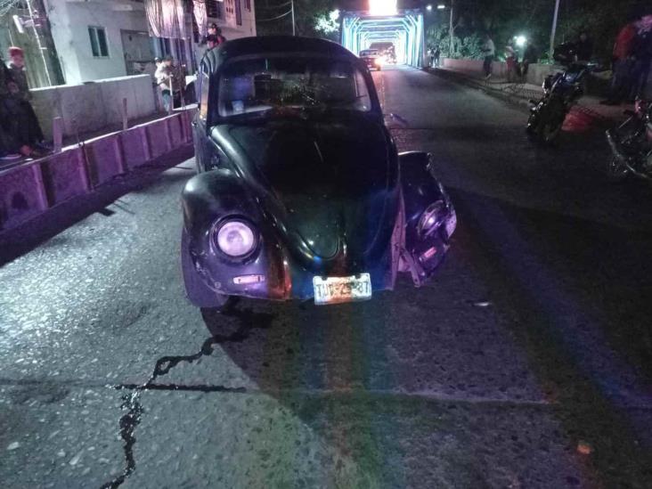 Conductor ebrio provoca accidente en Puente Martínez Uno