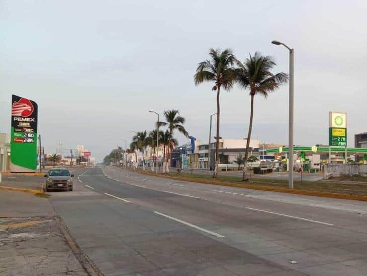 Veracruz y Boca del Río lucen sus calles casi vacías esta Navidad