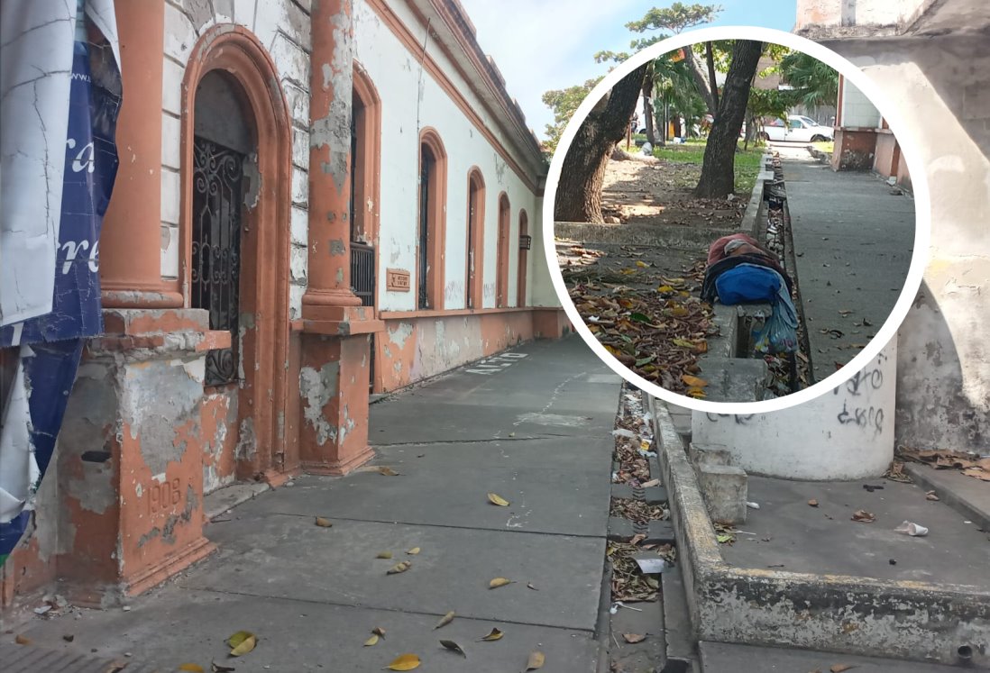 Personas en situación de calle buscan refugio esta Navidad en edificios abandonados de Veracruz