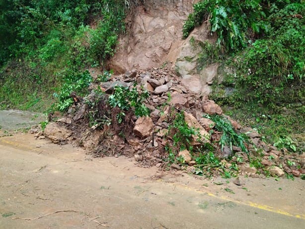 Se libera carretera Misantla-Xalapa por deslave; extreme precauciones
