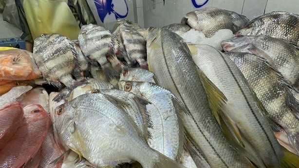 Baja venta de pescados y mariscos en fin de año en Poza Rica