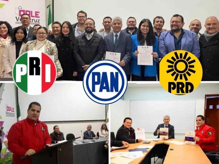 Se registra alianza PRI-PAN-PRD en Veracruz ante el OPLE (+ Video)