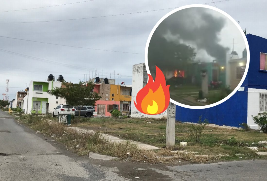 Se incendia casa en fraccionamiento Lomas 4 en Veracruz | VIDEO