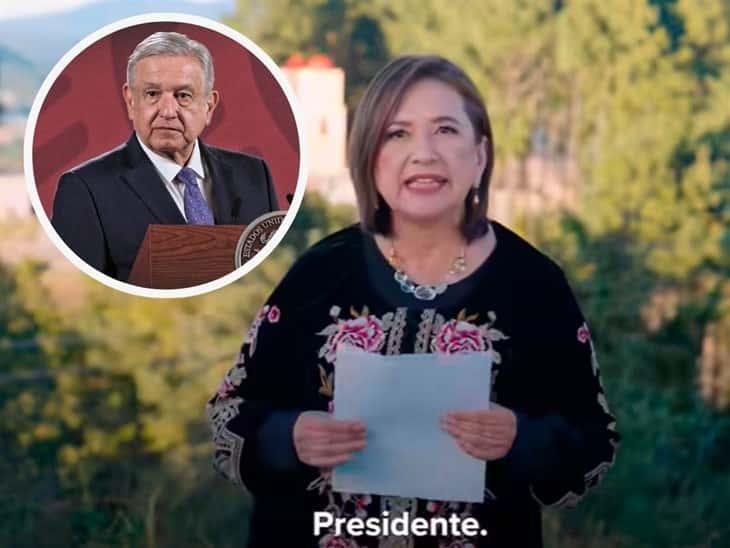 AMLO responde a carta de Xóchitl Gálvez: que se dedique a hablarle a los ciudadanos