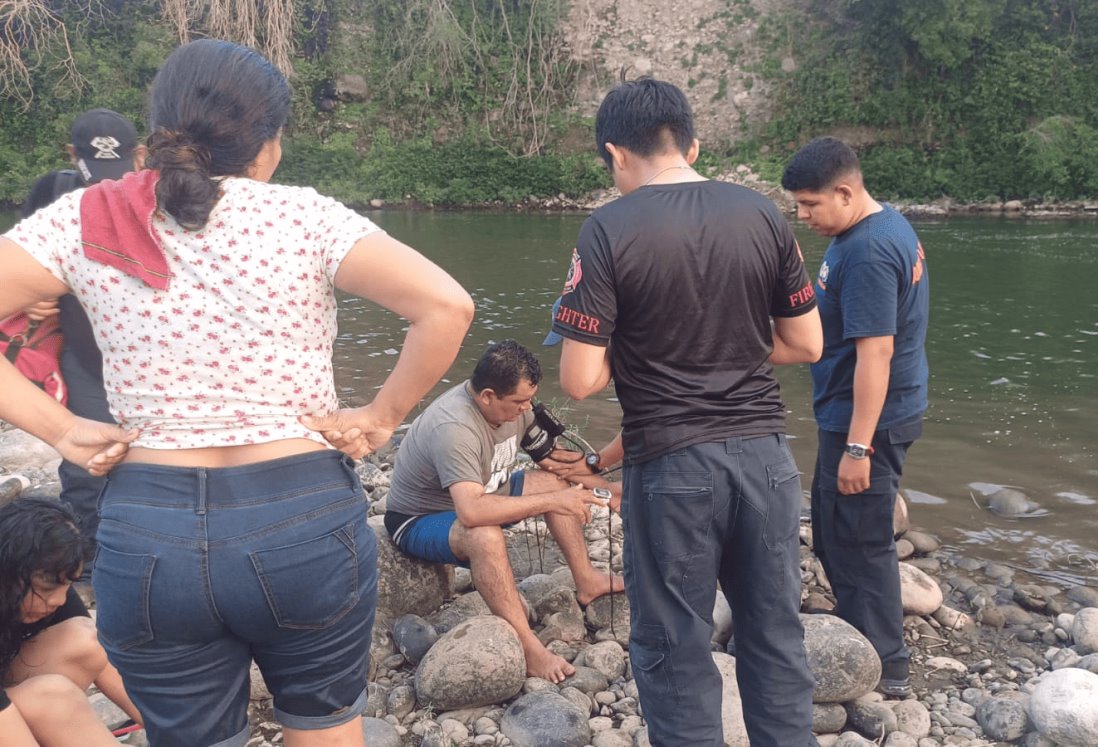 Hombre casi se ahoga en río La Antigua