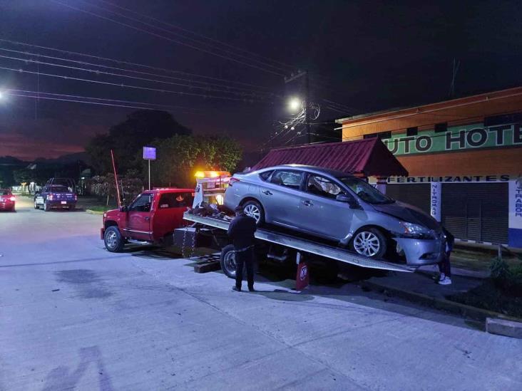 Se accidenta militar en bulevar Ávila Camacho de Misantla