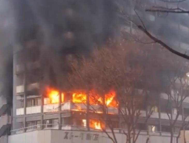 Tragedia persigue a Japón, edificio se incendia y deja 7 lesionados