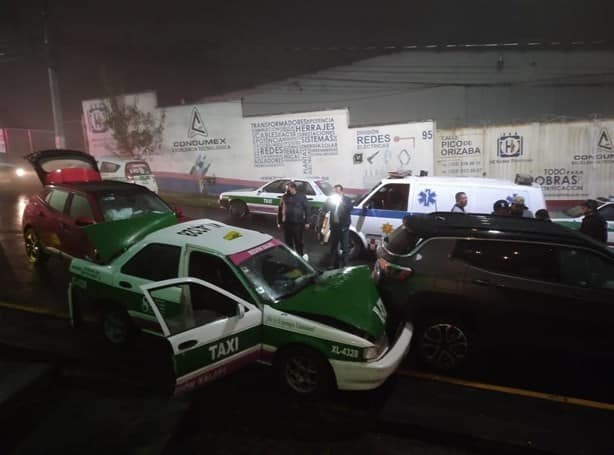 Choque de autos en Sipeh Ánimas deja un lesionado en Xalapa