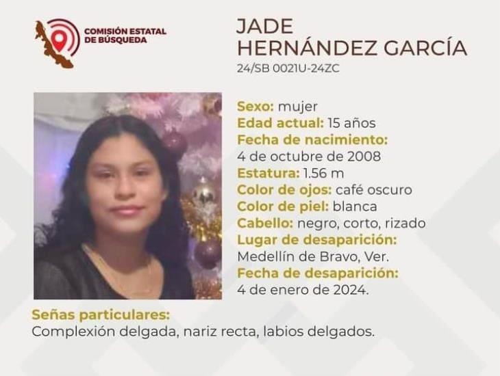 Buscan a Jade Hernández de 15 años, desapareció en Lagos de Puente Moreno, en Veracruz