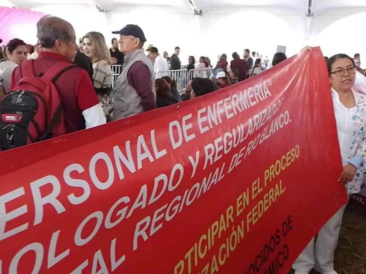 Personal del Hospital Regional de Río Blanco pide a AMLO plazas federales