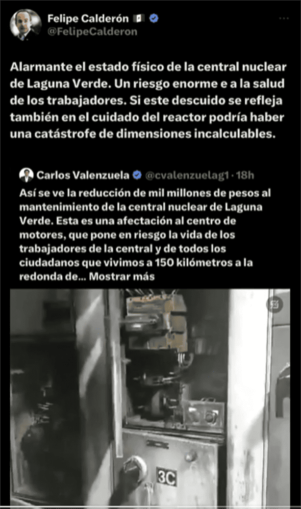 AMLO confirma que son falsas las imágenes de Laguna Verde que difundió un diputado de Veracruz