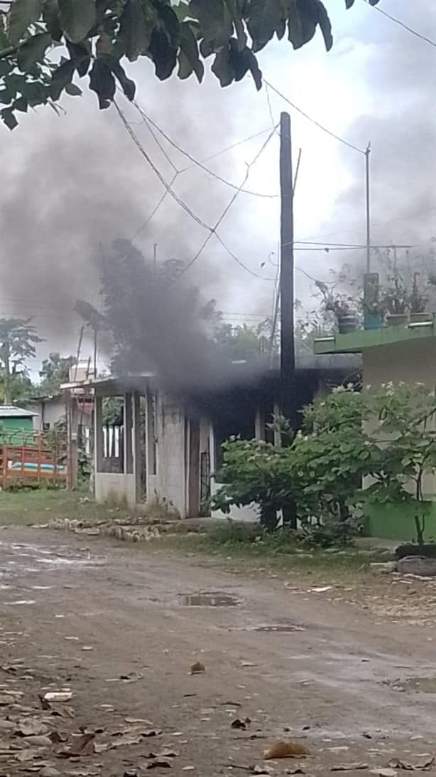 Incendio en Misantla moviliza a bomberos