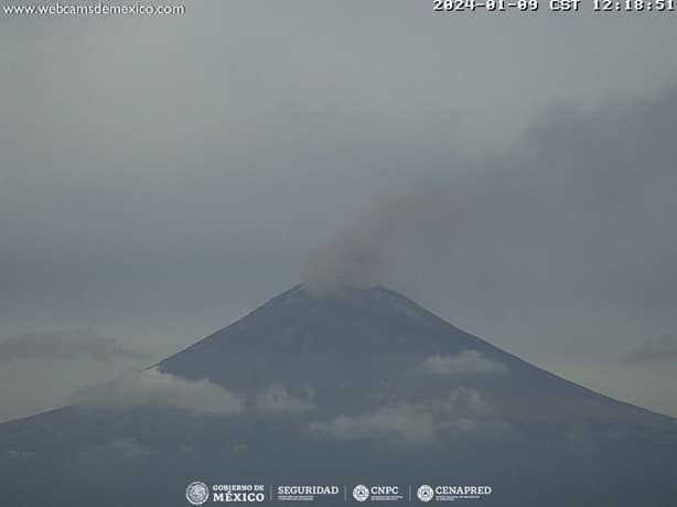 Reportan actividad en el Volcán Popocatépetl, ¿Cuántas exhalaciones ha presentado hoy?