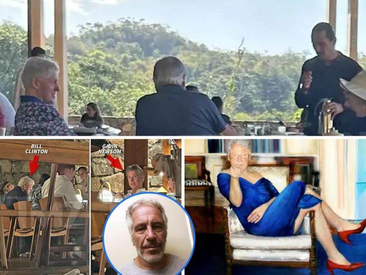 Bill Clinton disfruta México con Gobernador de California, tras escándalo de Epstein