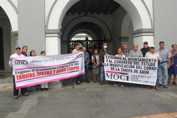 Protestan por el pésimo servicio del agua en Veracruz; llaman a la resistencia civil