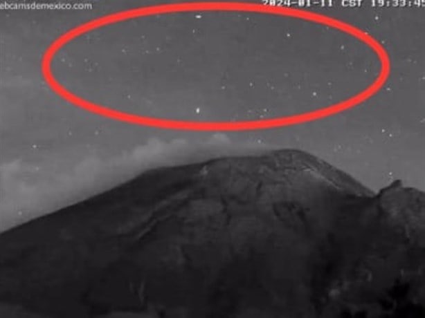 ¿Popocatépetl alumbrado por OVNIS?; intrigan luces no identificadas